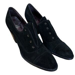 Stuart Weitzman Black Suede Heeled Shoes